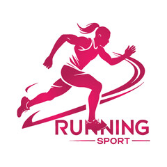 Running  Athlete Logo design
