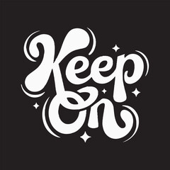 Keep on logo design