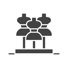 Clothing Trade Show icon vector image. Suitable for mobile apps, web apps and print media.