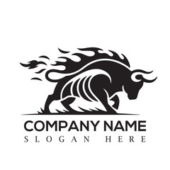 Fiery Bull Logo Design