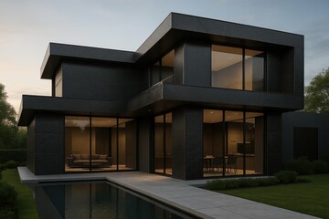 Modern Carbon Fiber House with Unique Architectural Design