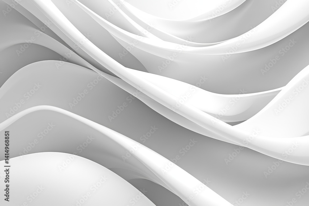 Poster abstract modern minimal white and gray background. dynamic curve motion shapes composition. smooth a