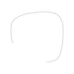 Fototapeta premium Simple dotted line copyspace vector
