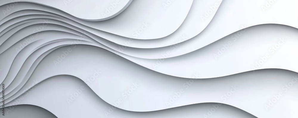 Poster modern abstract white circle shape background. elegant circle shape design with shadow. realistic ge