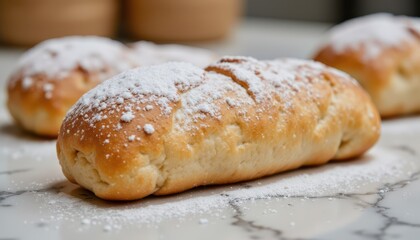 Delicious pastry delight bakery kitchen closeup photography cozy setting aesthetic viewpoint flavorful experience