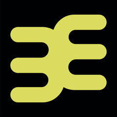 Obraz premium Yellow business logo element clipart vector