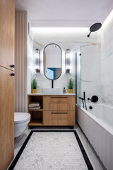 Modern bathroom interior