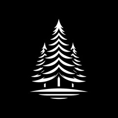 Stylized Pine Tree Vector Graphic 
