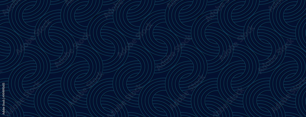 Poster dark blue background with a swirling pattern. the background features a textured, elegant style with
