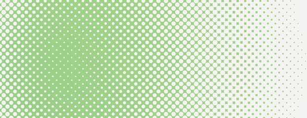 Pastel green gradient background with halftone dotted pattern. The background features smooth pastel green halftone. Minimal abstract vector background wallpaper