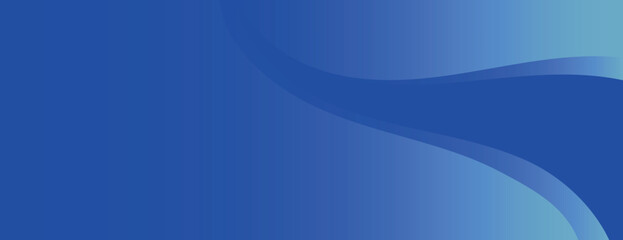 Abstract blue background with smooth curves. The background features a gradient of blue tones, creating a flowing, modern texture. Minimal abstract wavy gradient vector background