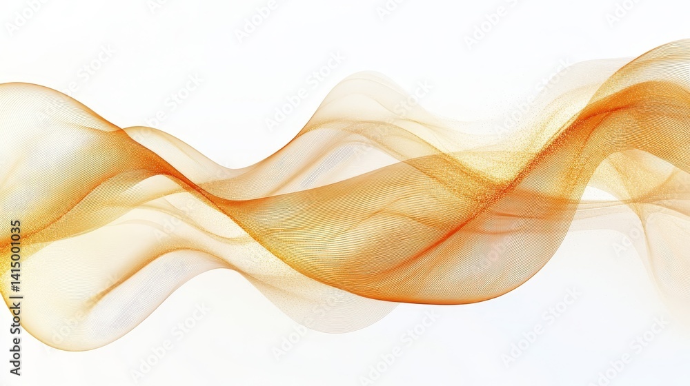 Poster abstract gold line pattern art background. modern simple shiny gold lines waves graphic design on wh