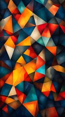Obraz premium geometric shapes pattern abstract design art wallpaper background illustration vector 
