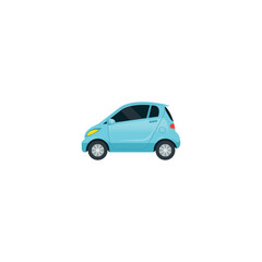Mini car icon flat vector design