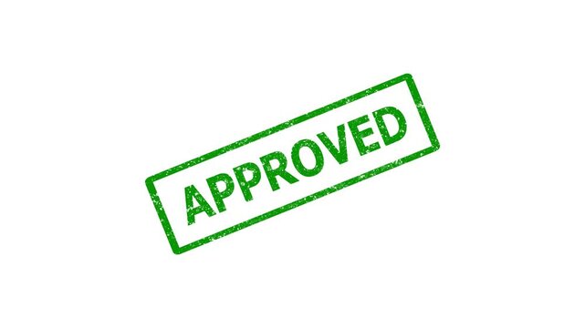 Approved Stamp animation on a transparent background, Approved stamp sign, approved signed stamping text, approved word seal stamp 4k animation, seal animated icon, chroma key background