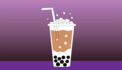 Boba Tea Illustration