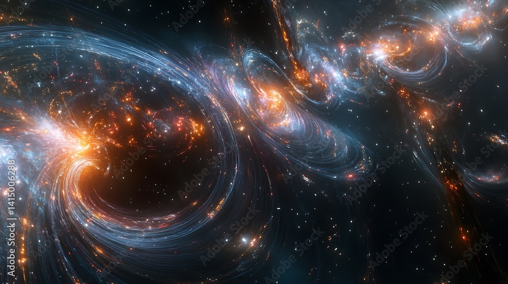 Poster experience frictionless superfluid helium in a glowing quantum environment, with vibrant, flowing pa