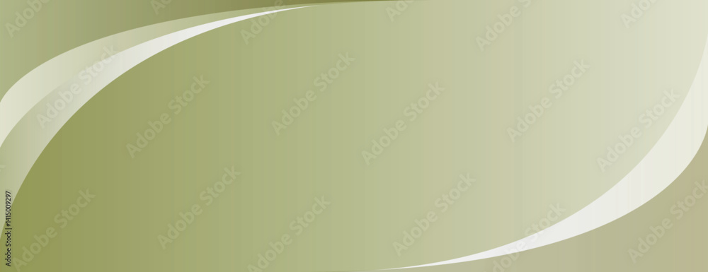 Poster olive green background with a smooth gradient and curved lines. the background is modern and sleek, 