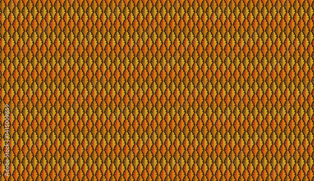 Aufkleber vintage leaf pattern with warm hues creating elegant seamless texture for decorative backgrounds and