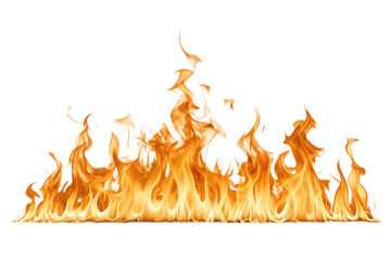 PNG Realistic fire flames with dynamic movement and intensity