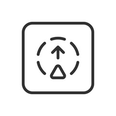 Arrow Direction in Circle Icon – Circular Navigation or Forward Movement Symbol