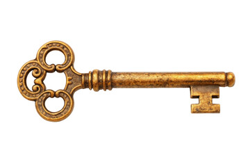 PNG Antique skeleton key with intricate design