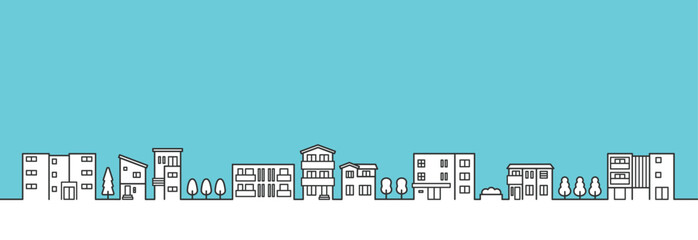 住宅地・街並みのイメージイラスト