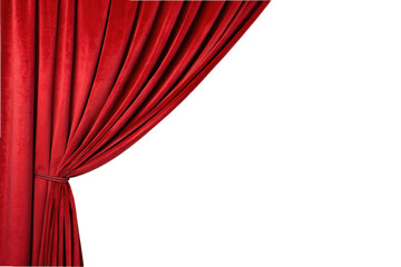 PNG Elegant red curtain on stage