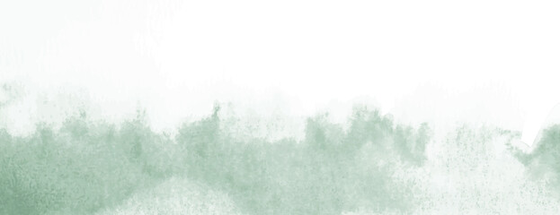 Soft watercolor background, green and white, with a textured, misty effect. The background blends green hues with a gentle, airy feel. Minimal watercolor paint texture background vector