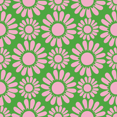Seamless floral pattern. Cute floral pattern suitable for clothing, textiles, wrapping paper, backgrounds, wallpapers.