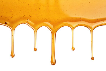 PNG Viscous honey dripping down in smooth streams