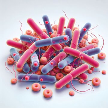 A gram negative rod shaped bacterium that can cause pneumonia bl