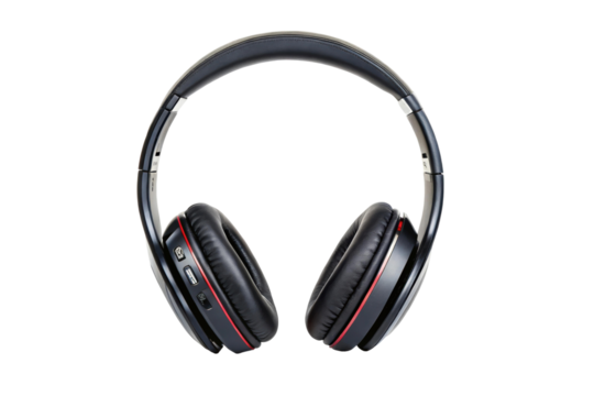 PNG Sleek modern wireless headphones with cushioned earpads