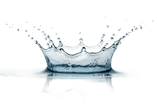 PNG Captivating water splash with stunning reflection