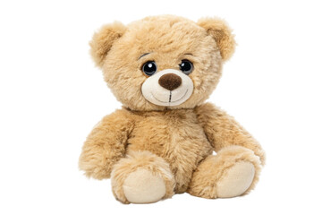 Obraz premium PNG Adorable fluffy teddy bear with big eyes and cute smile