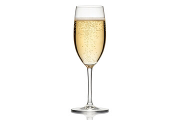 PNG Elegant flute of sparkling champagne with bubbling charm