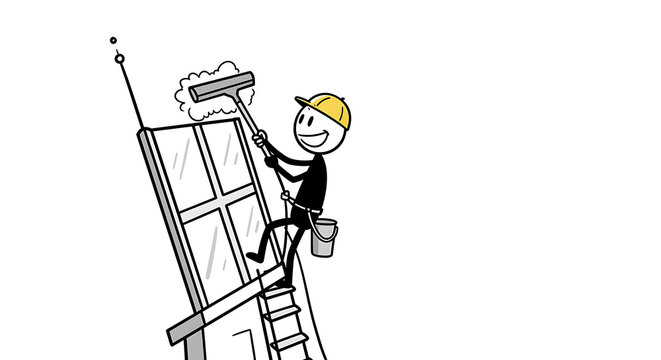 Window Cleaning Service Professional Window Washer Cleaning High Windows