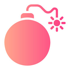 bomb gradient icon