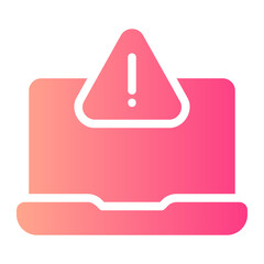 warning gradient icon