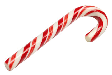 PNG Classic red and white candy cane with peppermint flavor