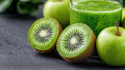 Fresh Green Smoothie Ingredients