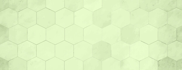 Fototapeta premium Hexagonal pattern background, light green background with a subtle textured style. The background is soft green and geometric. Minimal marble texture with hexagon pattern background vector