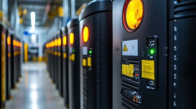 Energy storage units in a server room