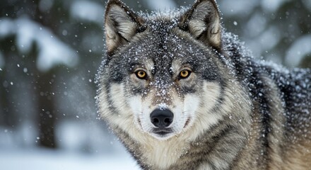 Obraz premium wolf in snow