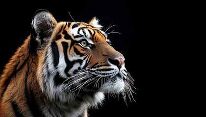 Close-Up of a Powerful Tiger in Natural Habitat

