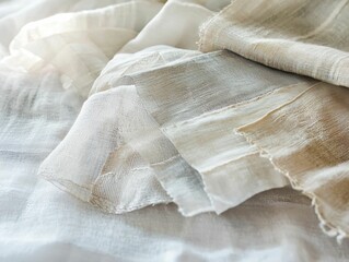 Obraz premium Textured Linen Fabric