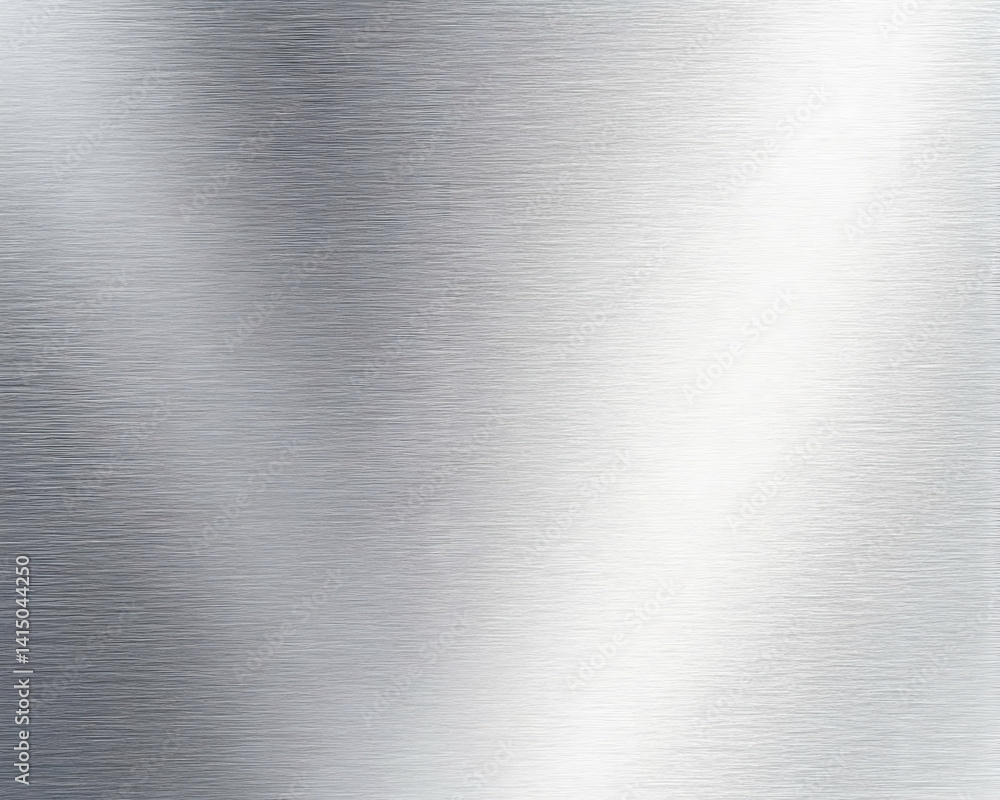 Poster brushed metal texture with subtle light reflection . generative ai