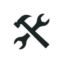 logotype, handyman, symbol, vector, illustration, service, design, sign, hammer, repair, tool, business, construction, mechanic, work, wrench, equipment, home, carpenter, industry, house, icon, compan