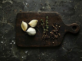 Garlic, Thyme, Pepper