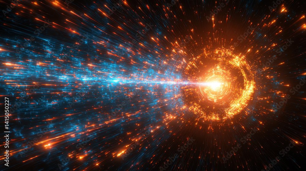 Poster illustration of iter reactors showcasing magnetic fusion containment with glowing plasma in a contro